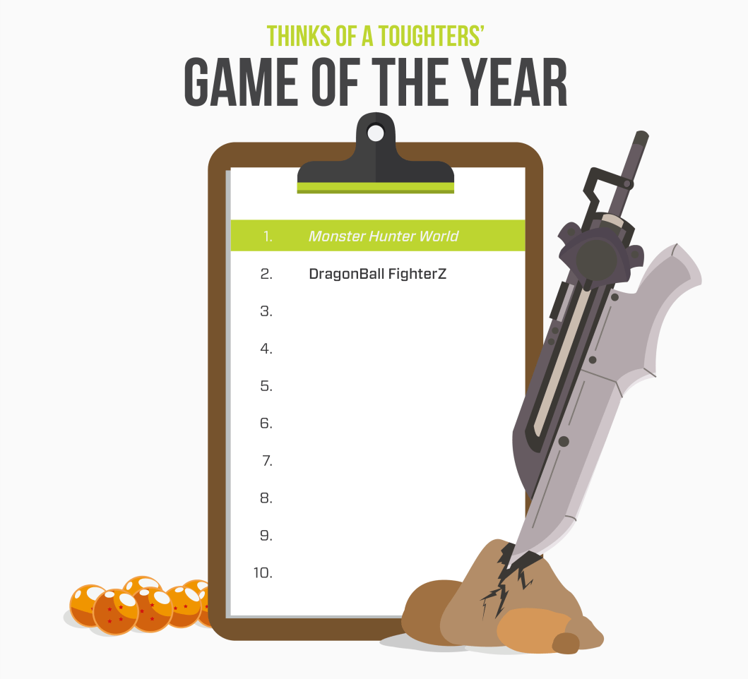 Thinks of a Thoughter Top 10 List Monster Hunter-01.png